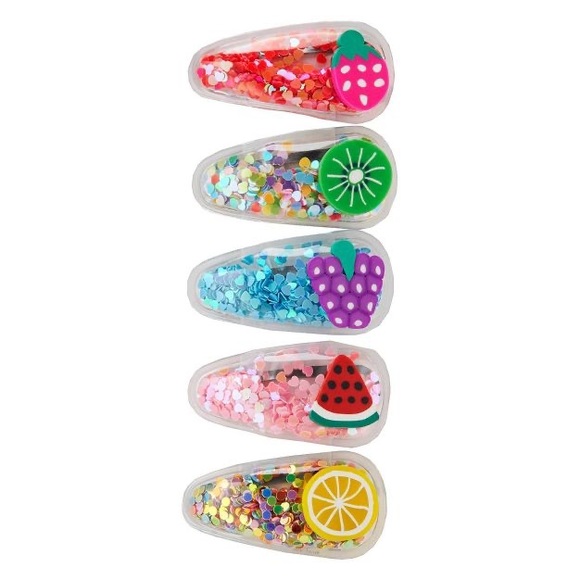 Lily Frilly Shakeable Confetti Fruit Clips - 5ct nwt - Picture 1 of 2